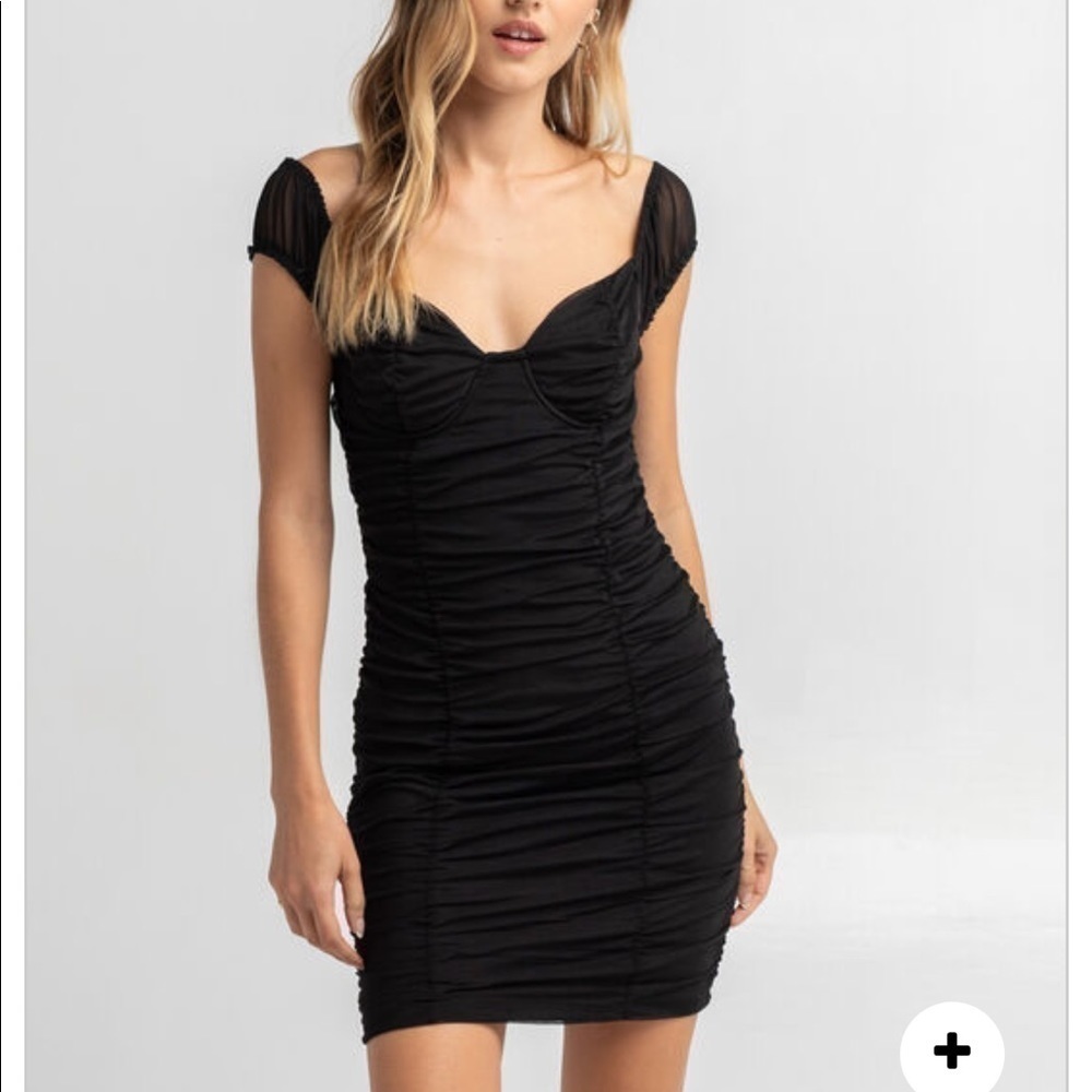 𝅺nwt Bustier cinched mini dress - Picture 3 of 5